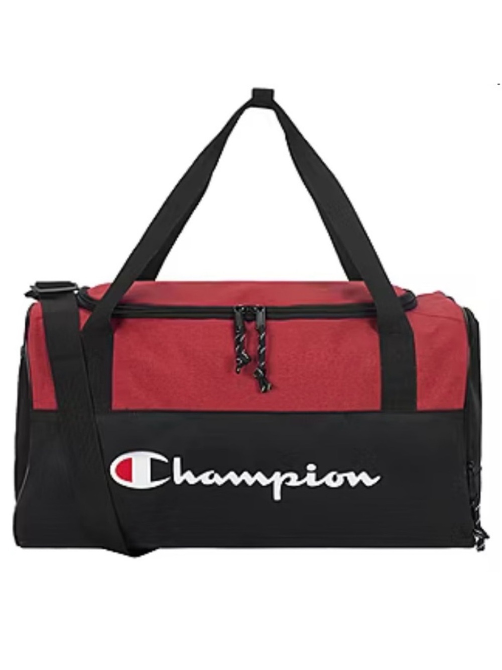 NWT Champion Prologue Duffel Bag with Logo red/black BNIP